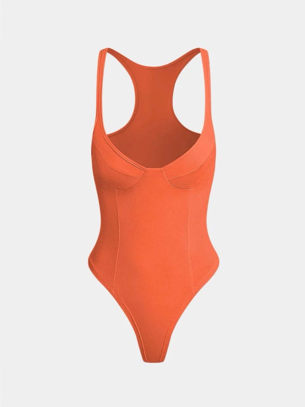 Orange Racerback Bodysuit